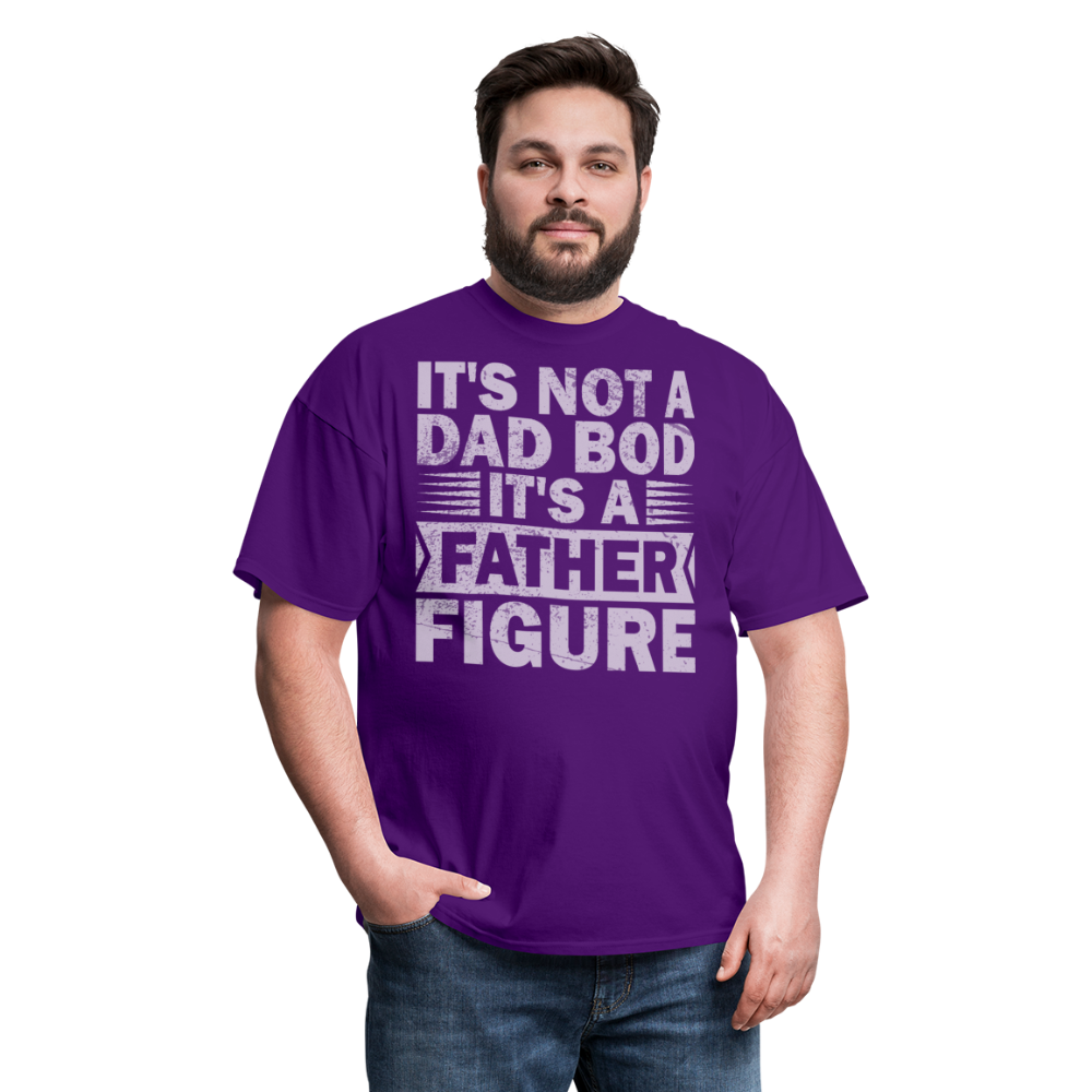 Funny Dad Bod T-shirt For Men Father Figure Shirt - purple