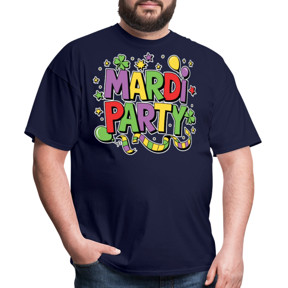 Mardi Gras Party Shirt For Men and Women New Orleans Festival T-shirt - navy