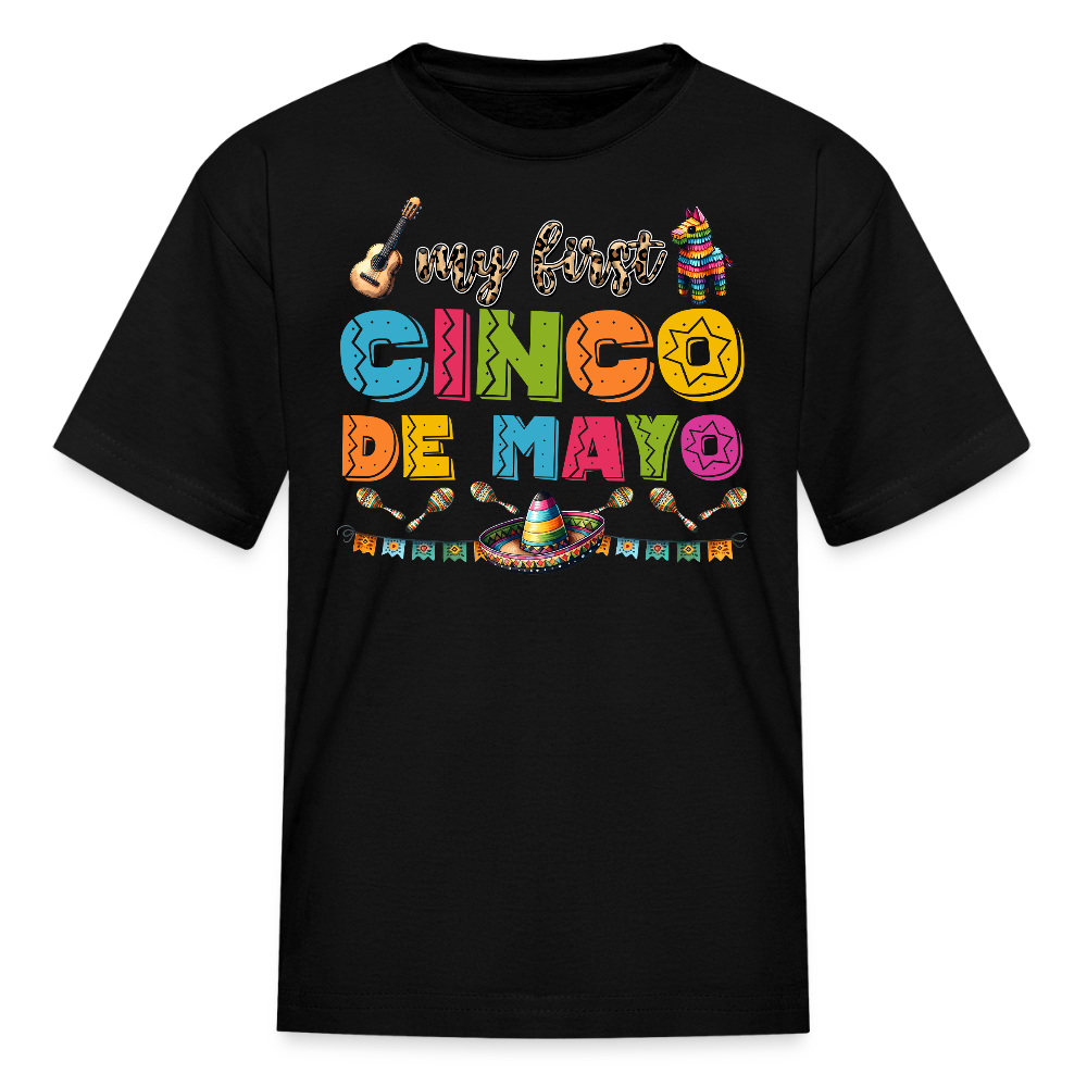 My First Cinco de Mayo Kids' T-shirt - black