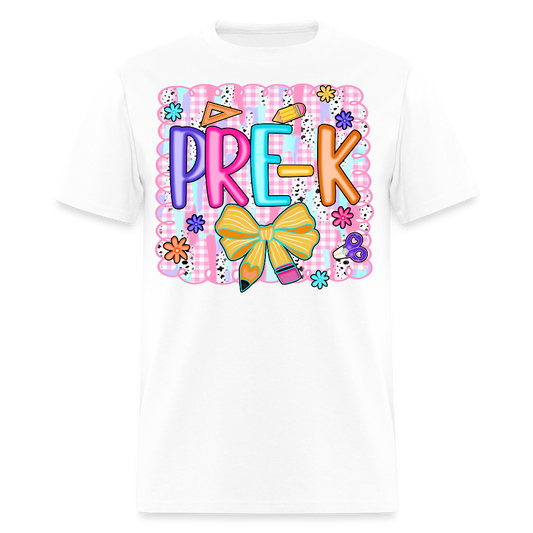 Pre K Back To School Teachers T-Shirt - white