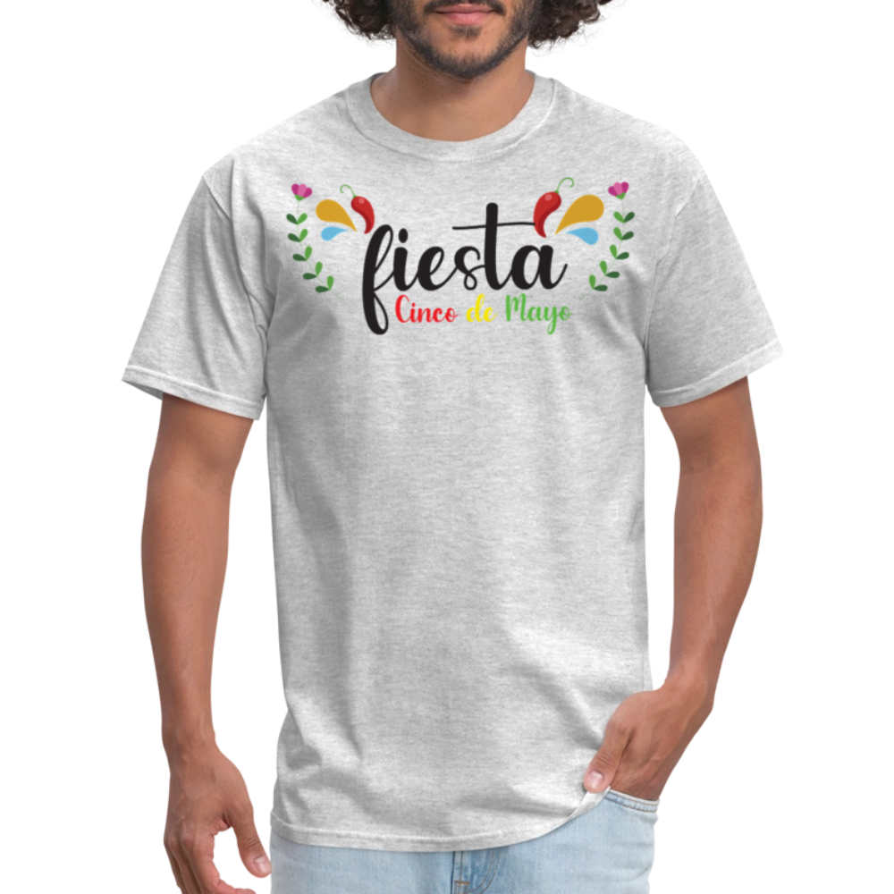 Cute and Festive Cinco De Mayo Fiesta T-shirt - heather gray