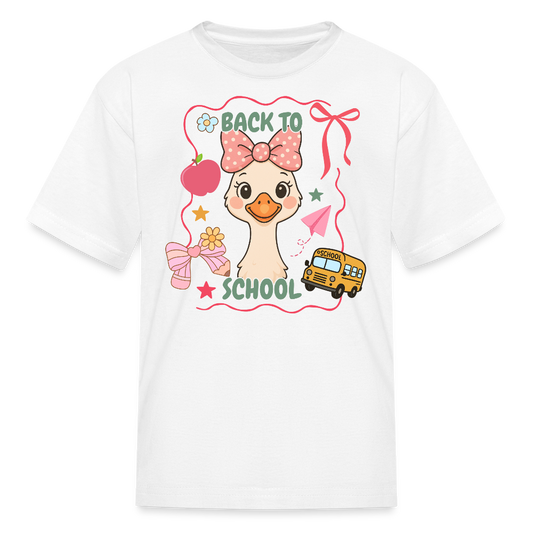 Back To School Duck T-Shirt - white