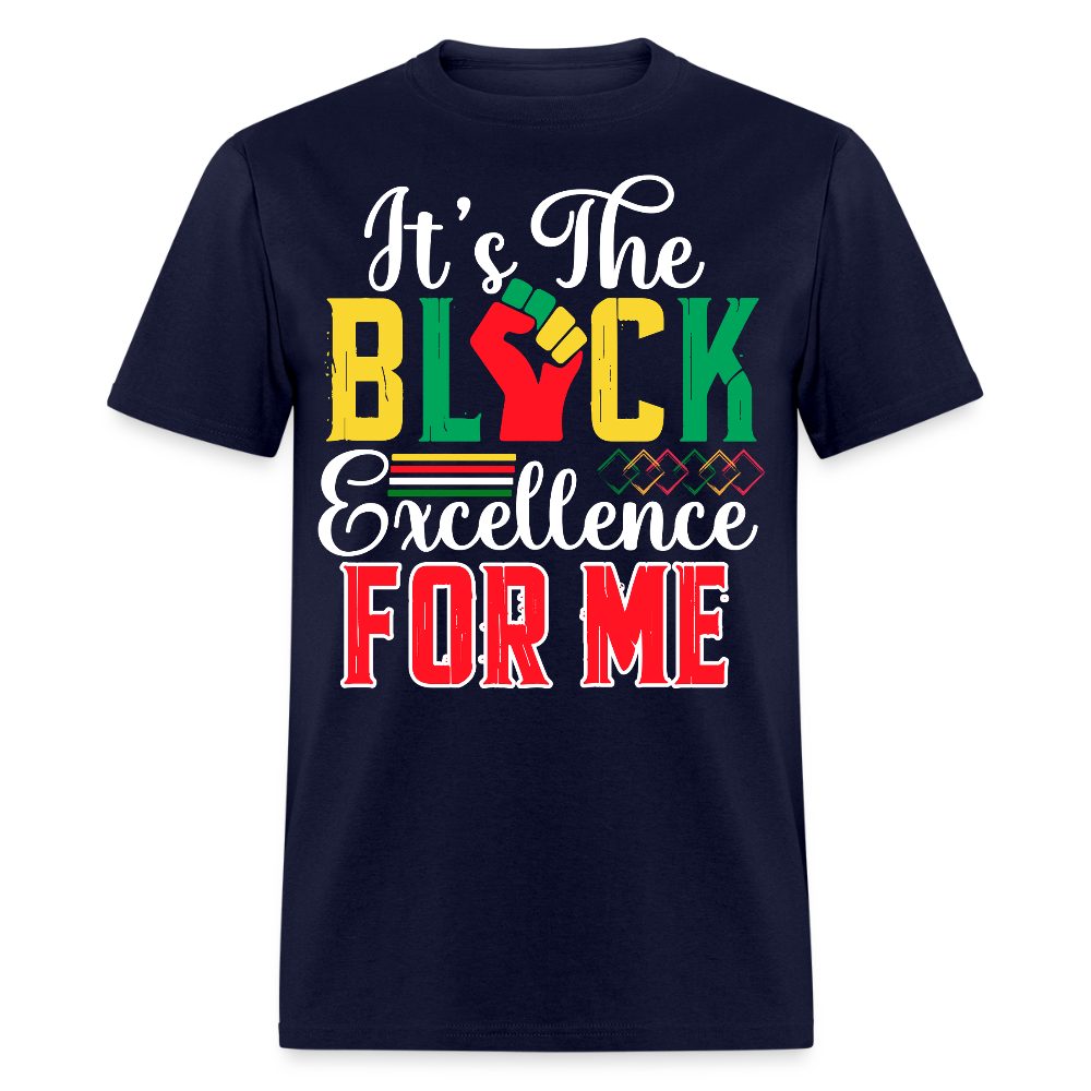 Black Excellence T-shirt For Men and Women African American Heritage T-shirt - navy