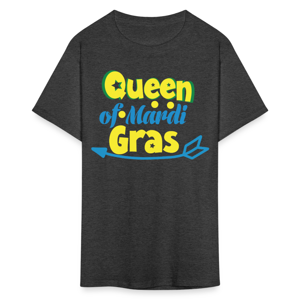 Queen of Mardi Gras Shirt Carnival Festival Celebration T-shirt - heather black