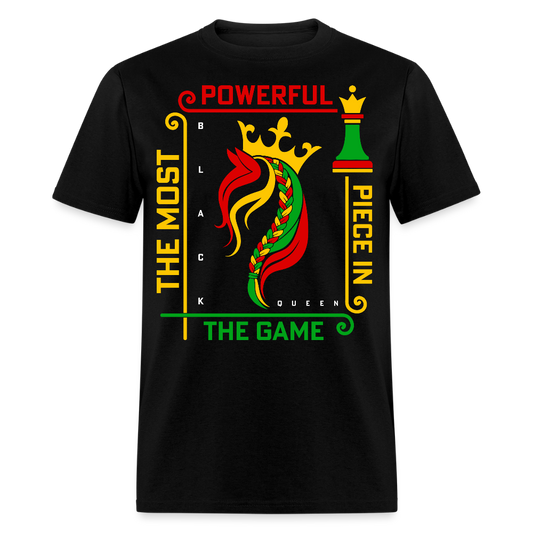 Black Queen Chess Piece Empowering Black Woman T-shirt - black