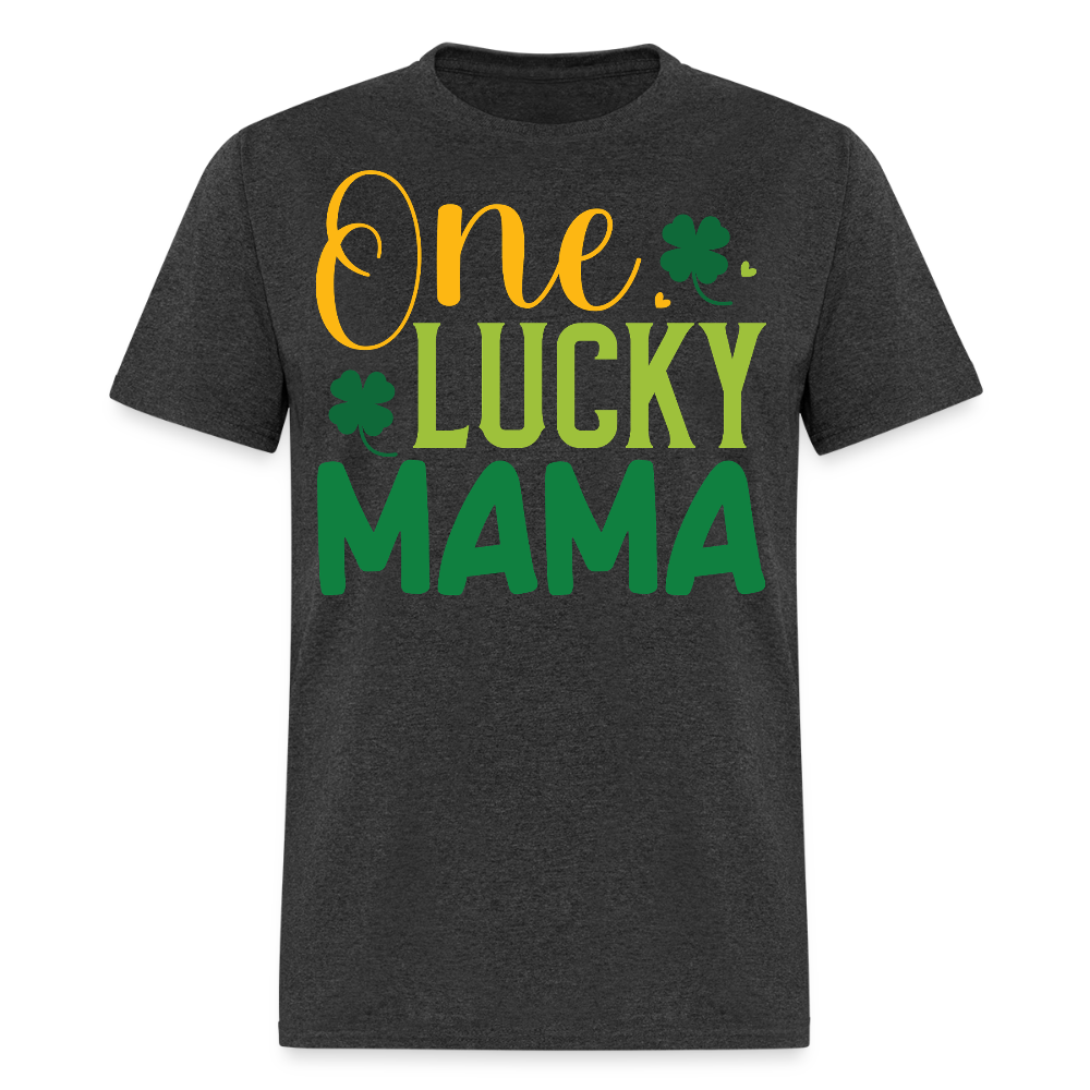 One Lucky Mama St Patrick’s Day T-shirt - heather black