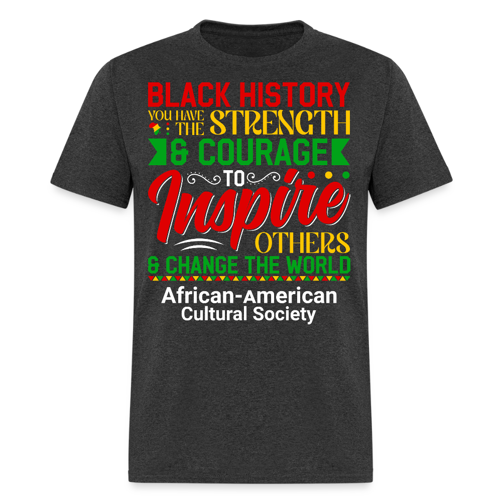 African American Empowerment Cultural Pride T-shirt - heather black