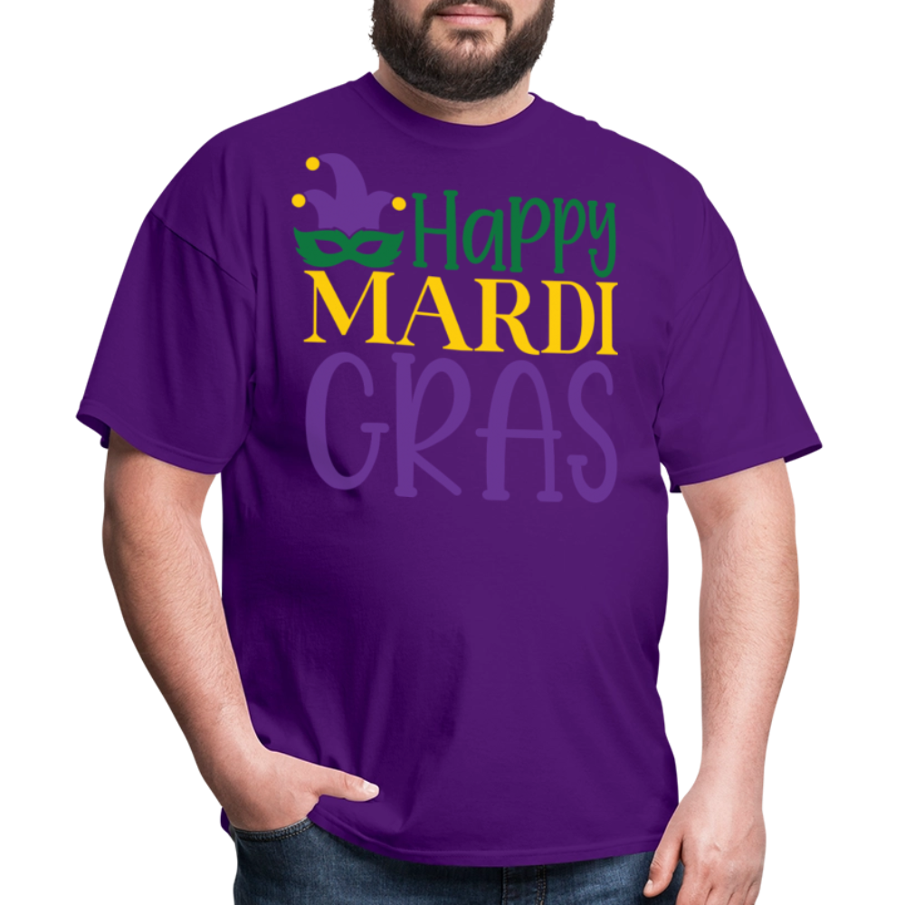 Funny and Stylish Mardi Gras Festival Unisex T-shirt - purple