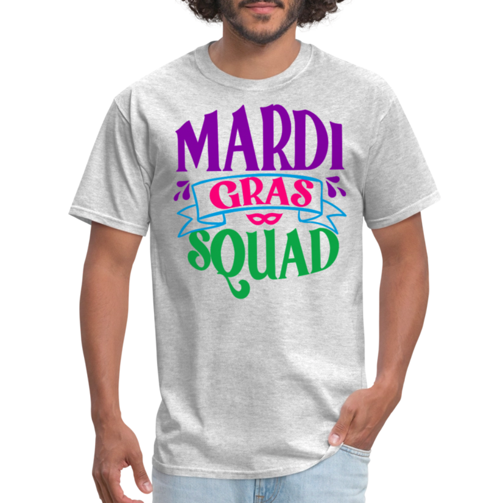 Mardi Gras Squad Matching Unisex T-Shirt - heather gray