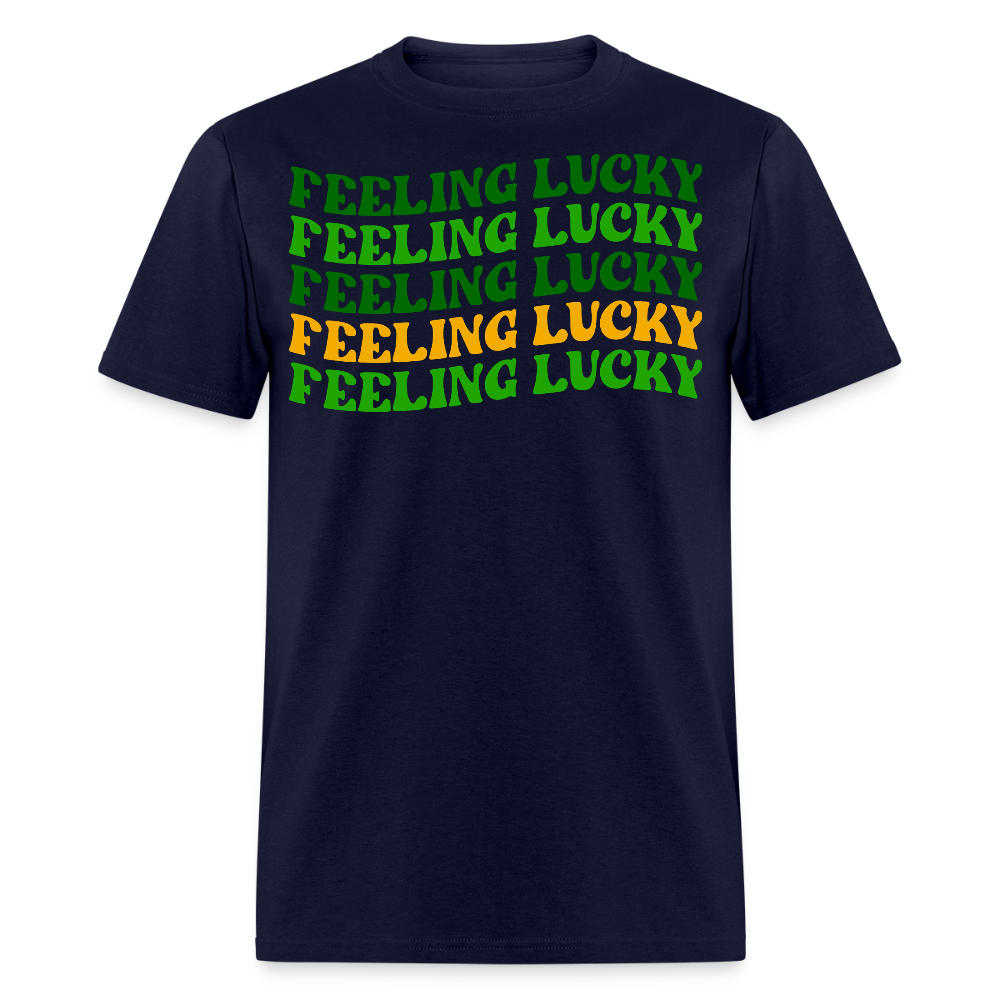 St Patrick’s Day Feeling Lucky T-shirt - navy