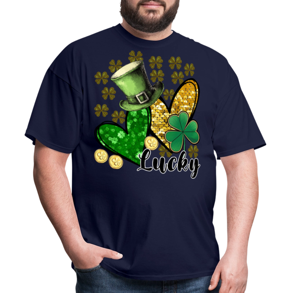 St Patrick’s Day Lucky Charm T-shirt - navy