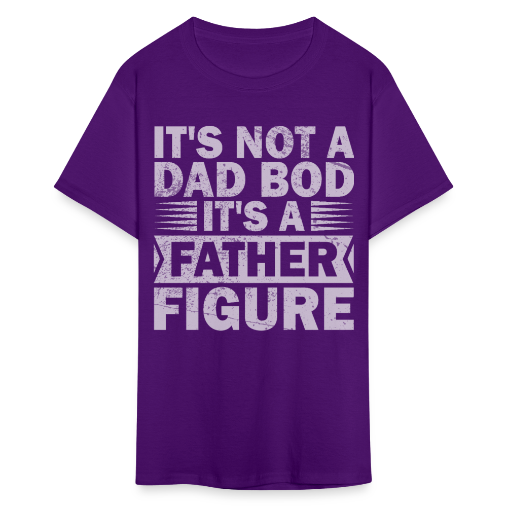 Funny Dad Bod T-shirt For Men Father Figure Shirt - purple