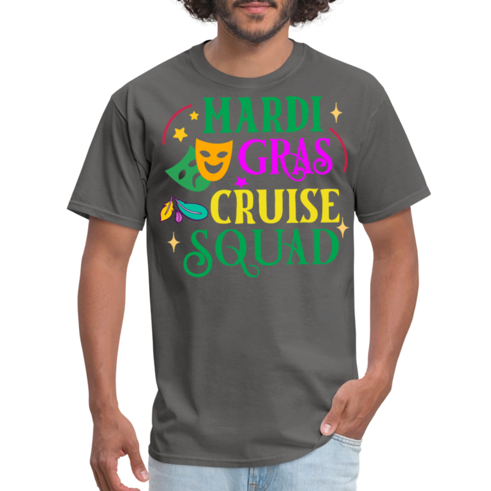 Funny Mardi Gras Cruise Squad Unisex T-shirt - charcoal