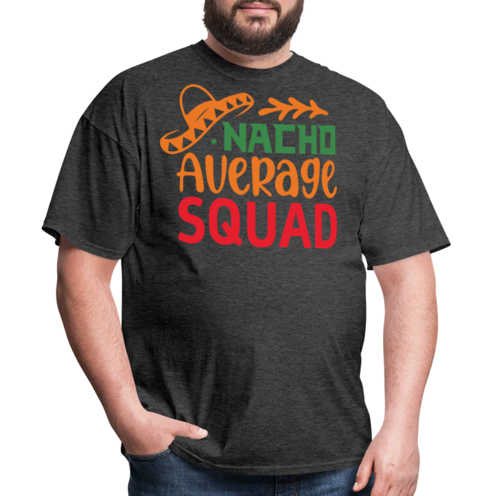 Nacho Average Squad Matching Fiesta T-shirt - heather black