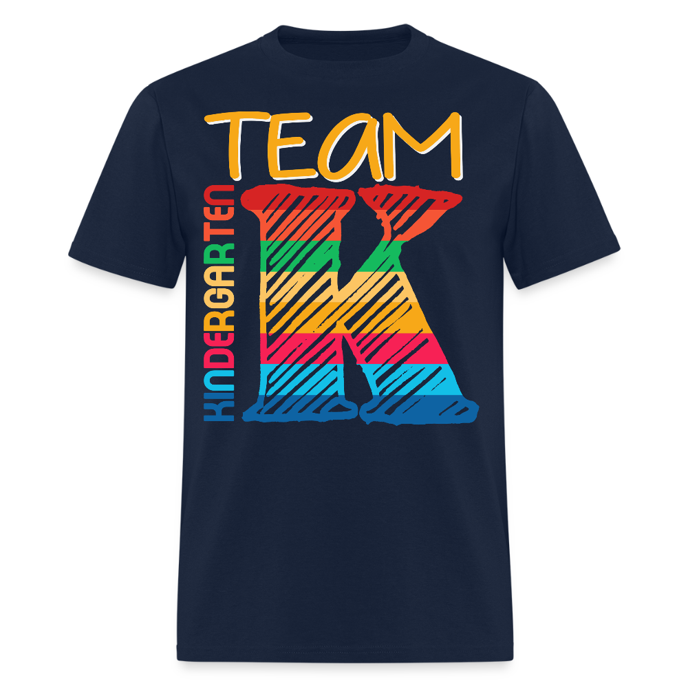 Kindergarten Teacher Team T-Shirt - navy