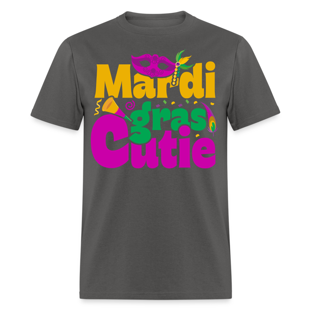 New Orleans Shirt Cute Mardi Gras Party T-shirt - charcoal