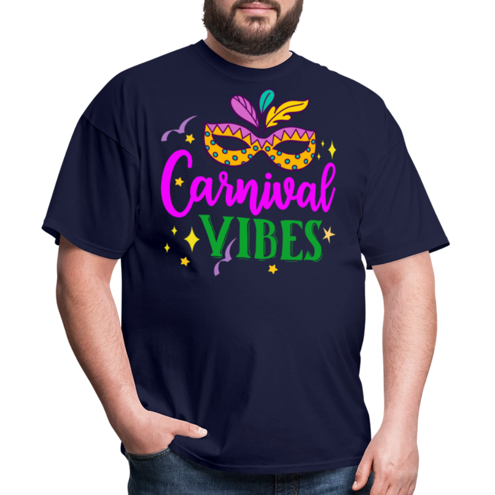 Masquerade Mask Festival Tee Mardi Gras Carnival T-shirt - navy