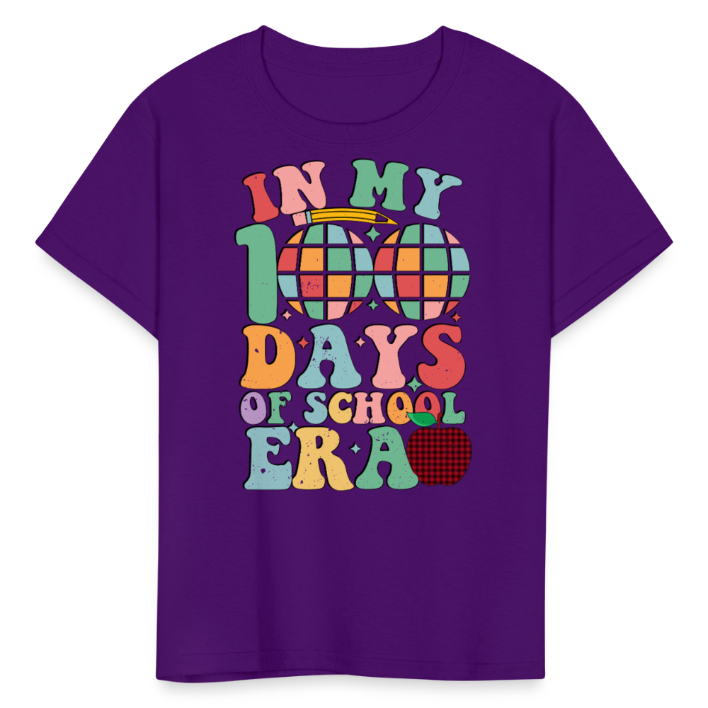 Cute Teacher Shirts For 100th Day Of School Kids T-shirt - purple