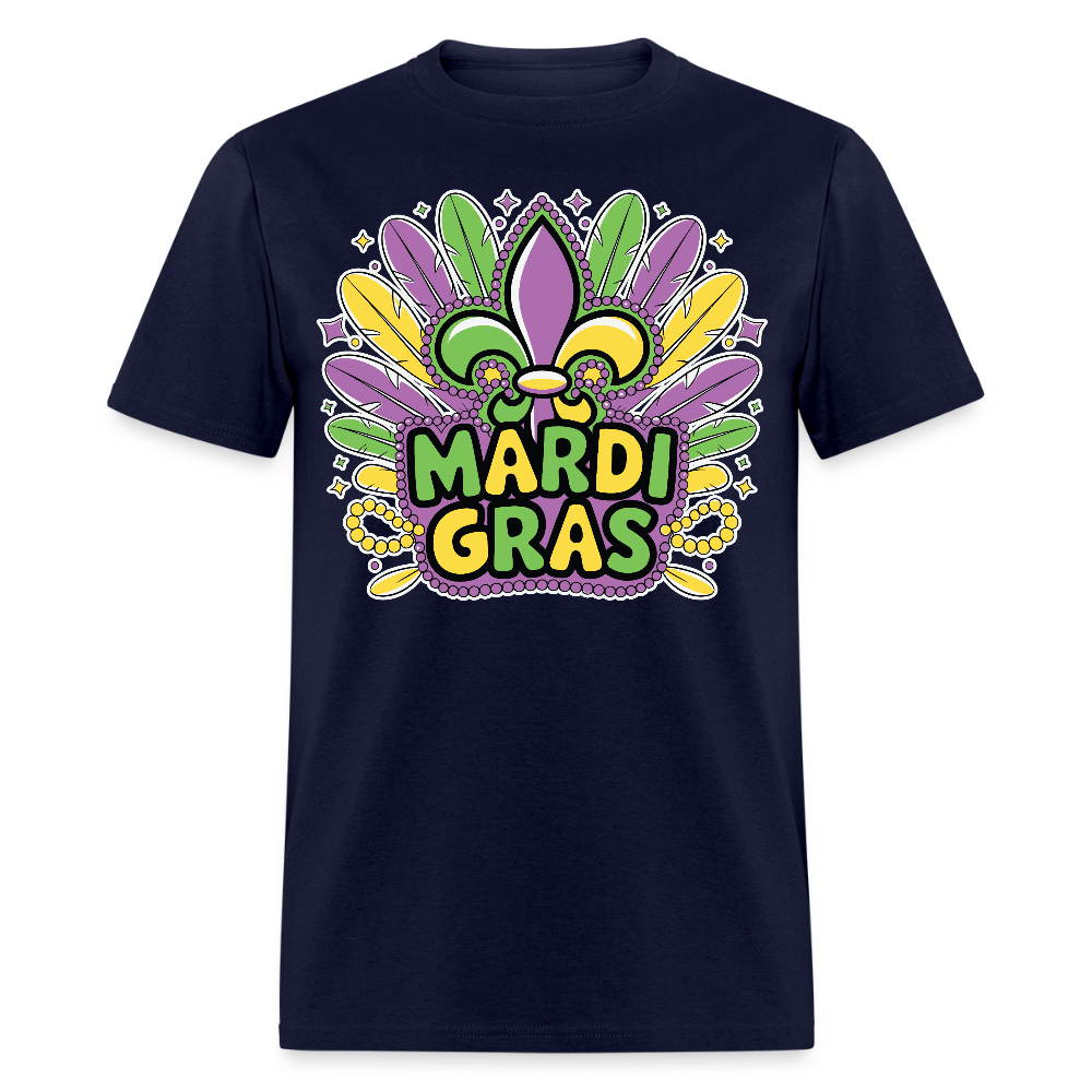 Festive Mardi Gras Clothing For Parties Best Mardi Gras T-shirt - navy