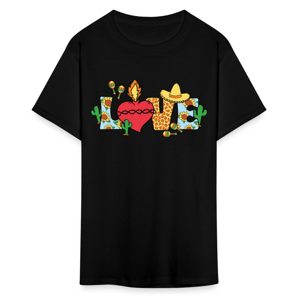 Cinco de Mayo Aesthetic Tee Mexican Fiesta Love T-shirt - black