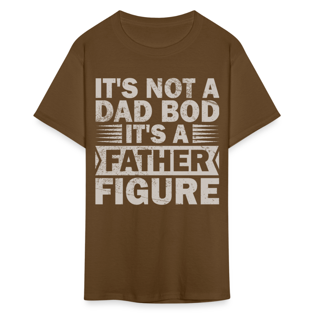 Funny Dad Bod T-shirt For Men Father Figure Shirt - brown