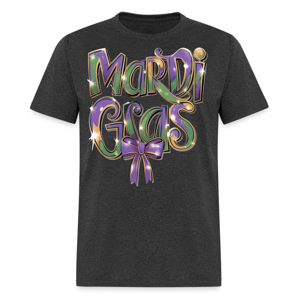 New Orleans Colorful Tee Mardi Gras Festival T-shirt - heather black