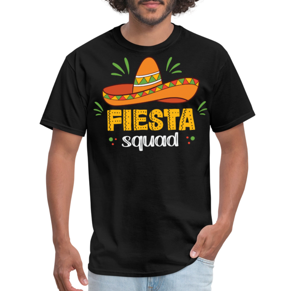 Mexican Fiesta Celebration Tee Fiesta Squad Party T-shirt - black