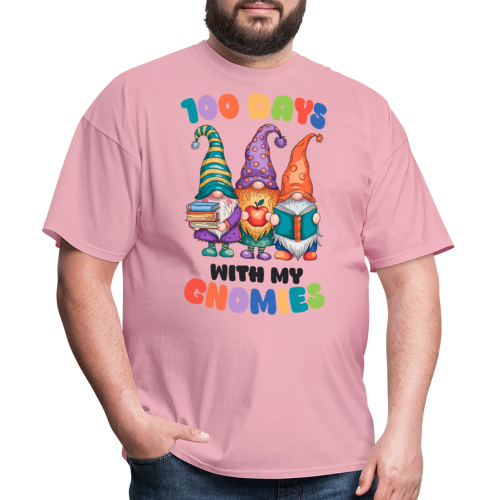 Cute Gnome 100 Days of Learning Shirt Teacher Appreciation Gnome T-Shirt - pink