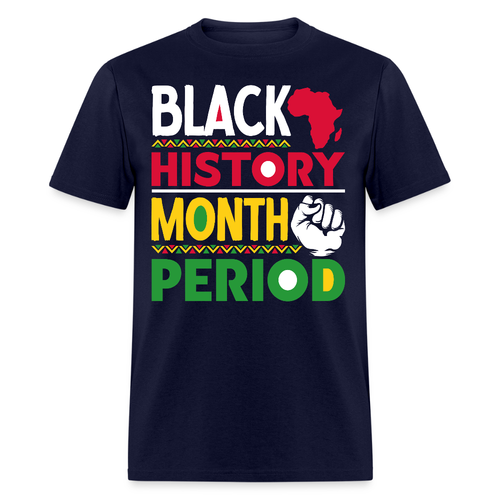Africa Map Black History Black Empowerment T-shirt - navy