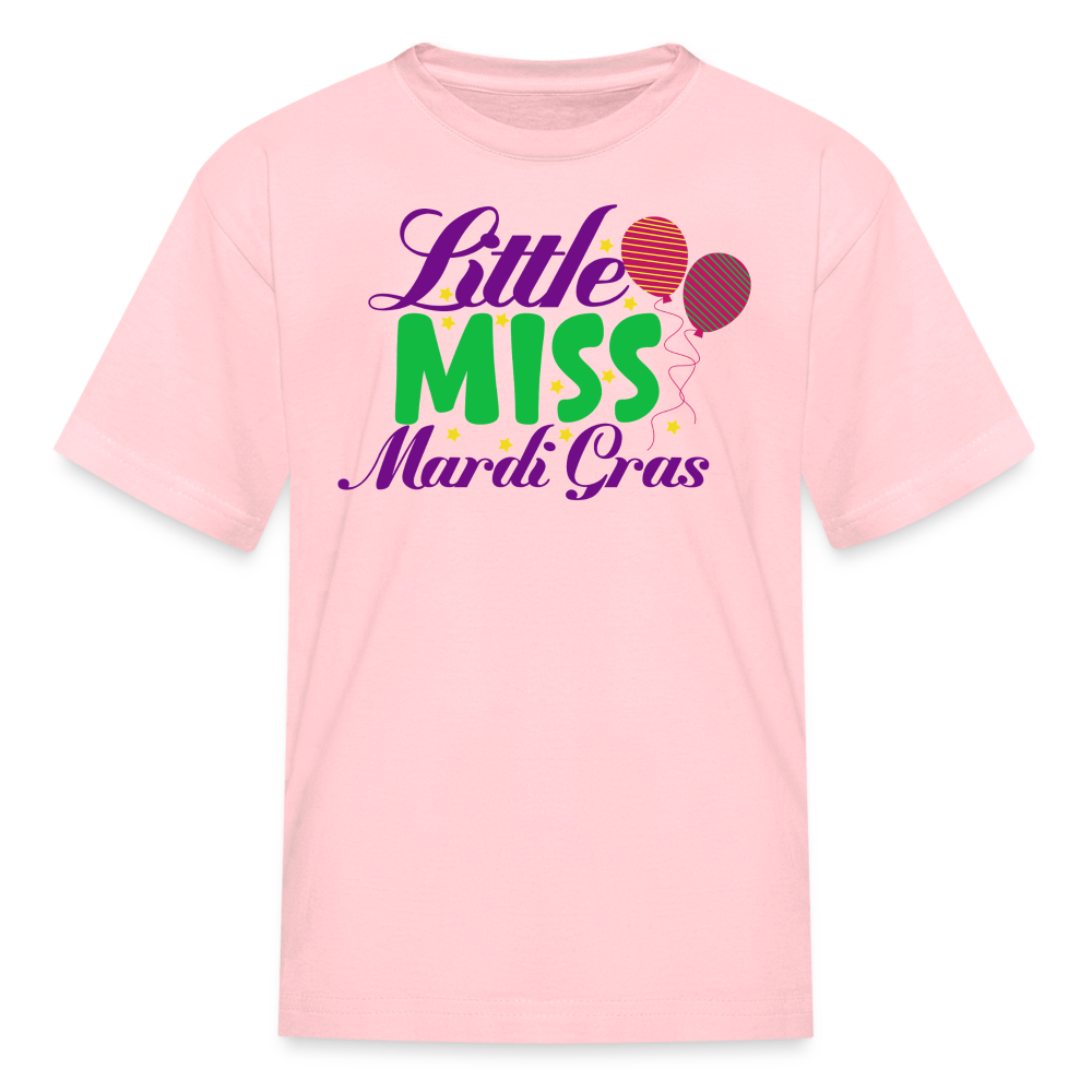 Kids' Mardi Gras Party Tee Little Miss Mardi Gras T-shirt - pink