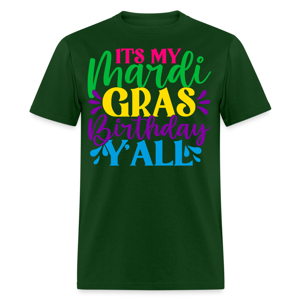 New Orleans Birthday Celebration Mardi Gras Birthday T-shirt - forest green