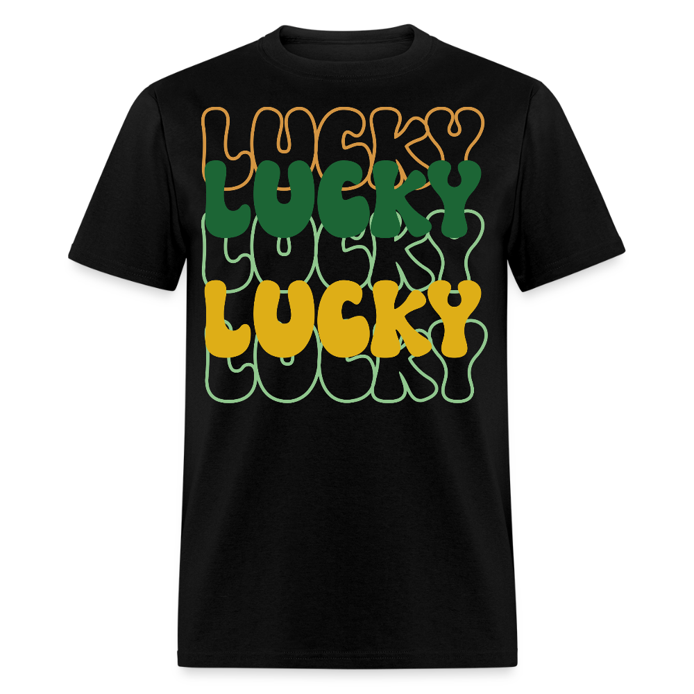 Fun and Stylish Irish Lucky Charm T-shirt - black