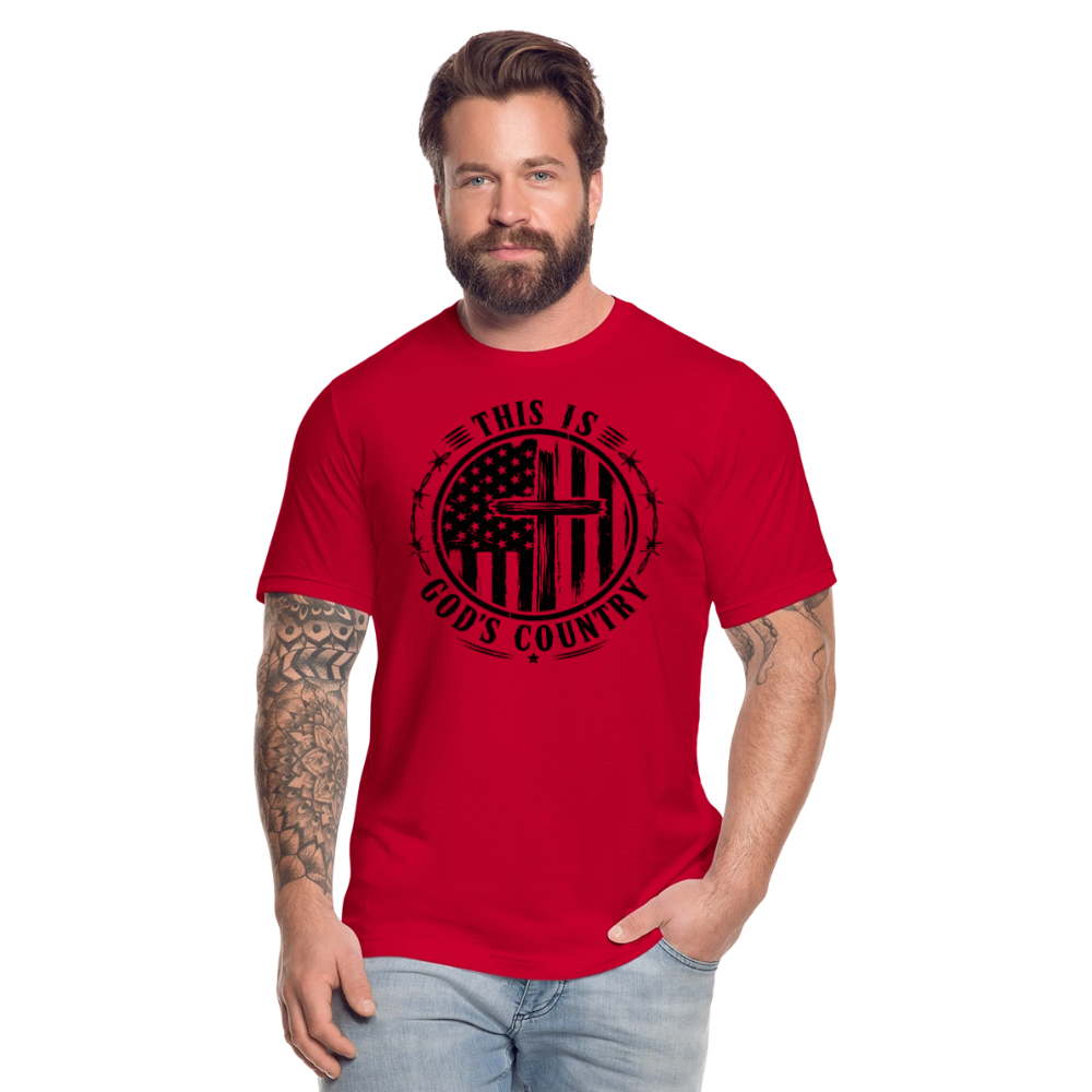 This Is God's Country T-Shirt | Bella + Canvas Unisex Tee - red
