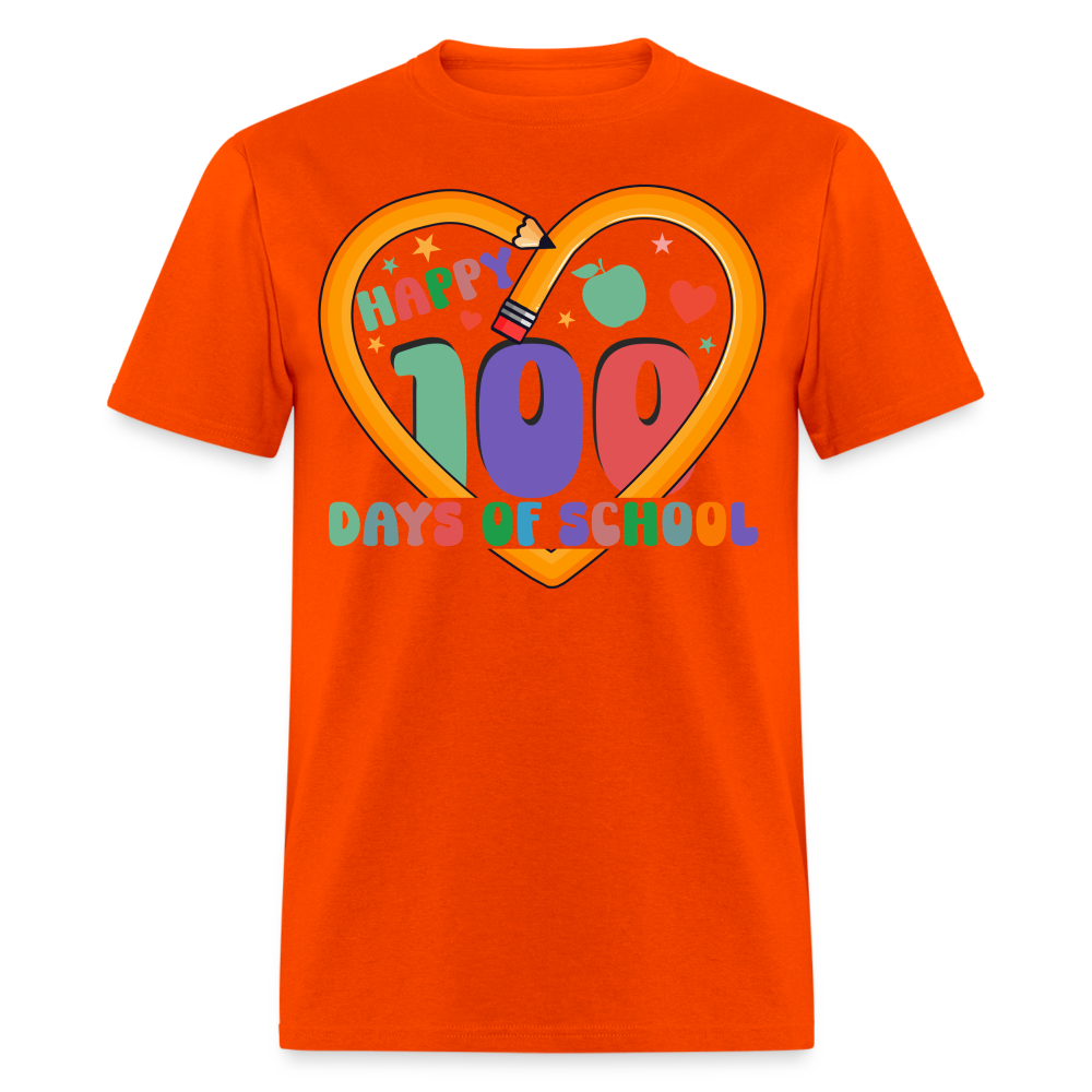 Best 100 Days Of School Gifts For Teachers Unisex T-Shirt - orange