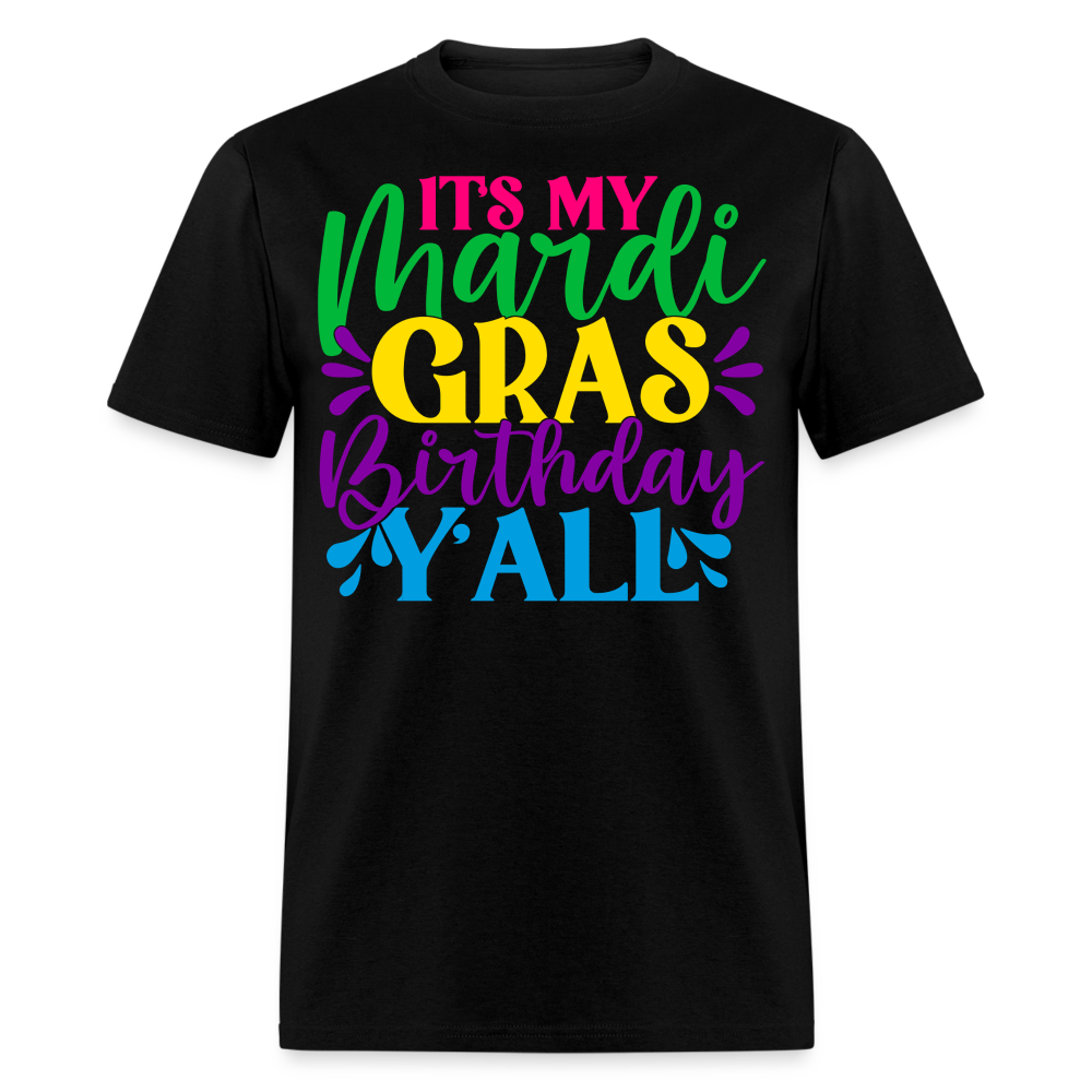 New Orleans Birthday Celebration Mardi Gras Birthday T-shirt - black