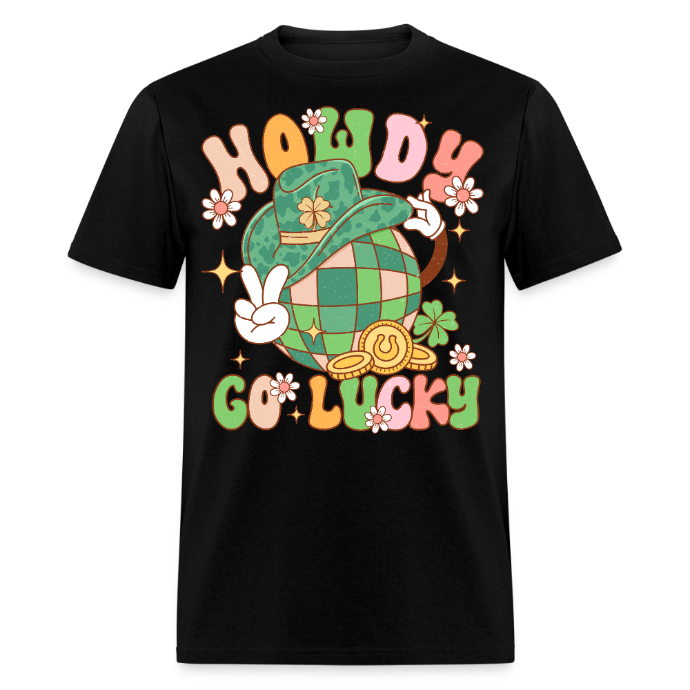 Howdy Lucky Western Graphic T-shirt - black