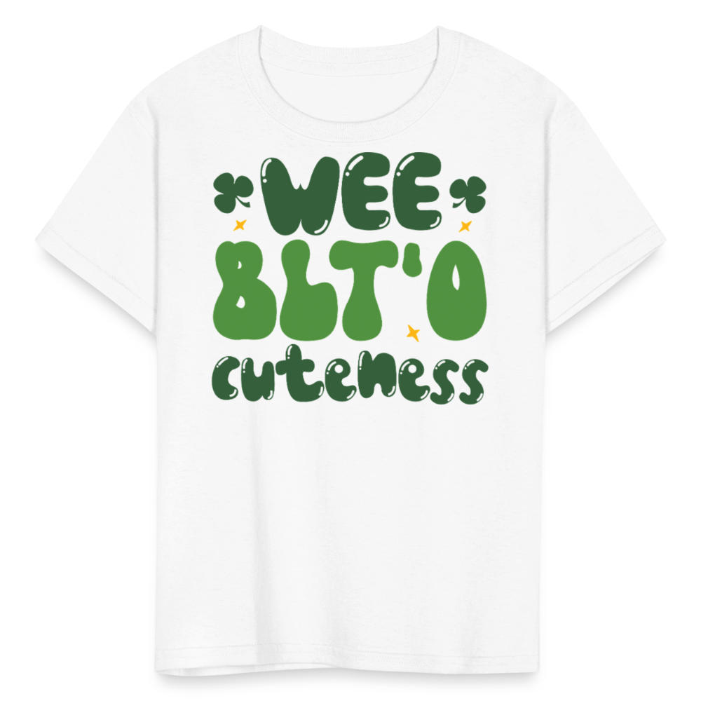 Wee Bit'o Cuteness St Paddy’s Day Kids T-shirt - white