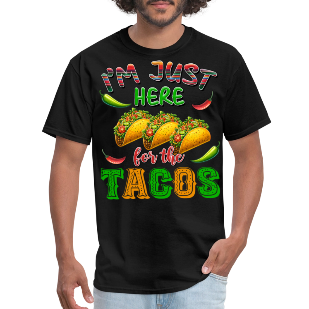 Mexican Food Graphic Tee For Taco Lovers Funny Tacos T-shirt - black