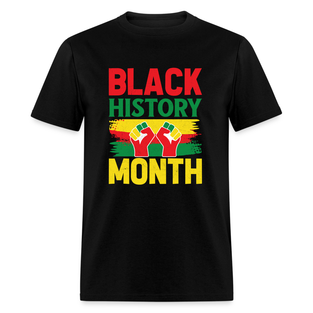 African American Pride Apparel for Black History Month T-Shirt - black