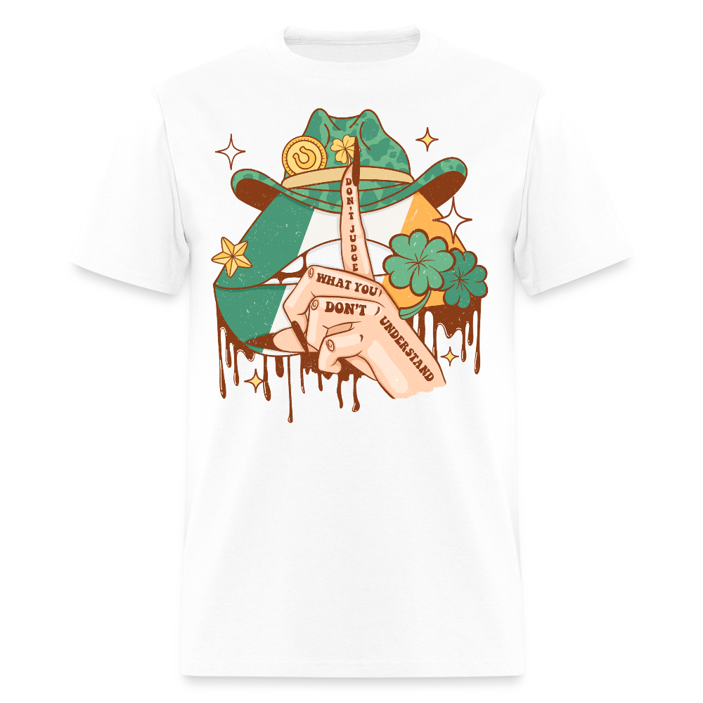 St Patrick’s Day Western Cowboy Hat T-shirt - white
