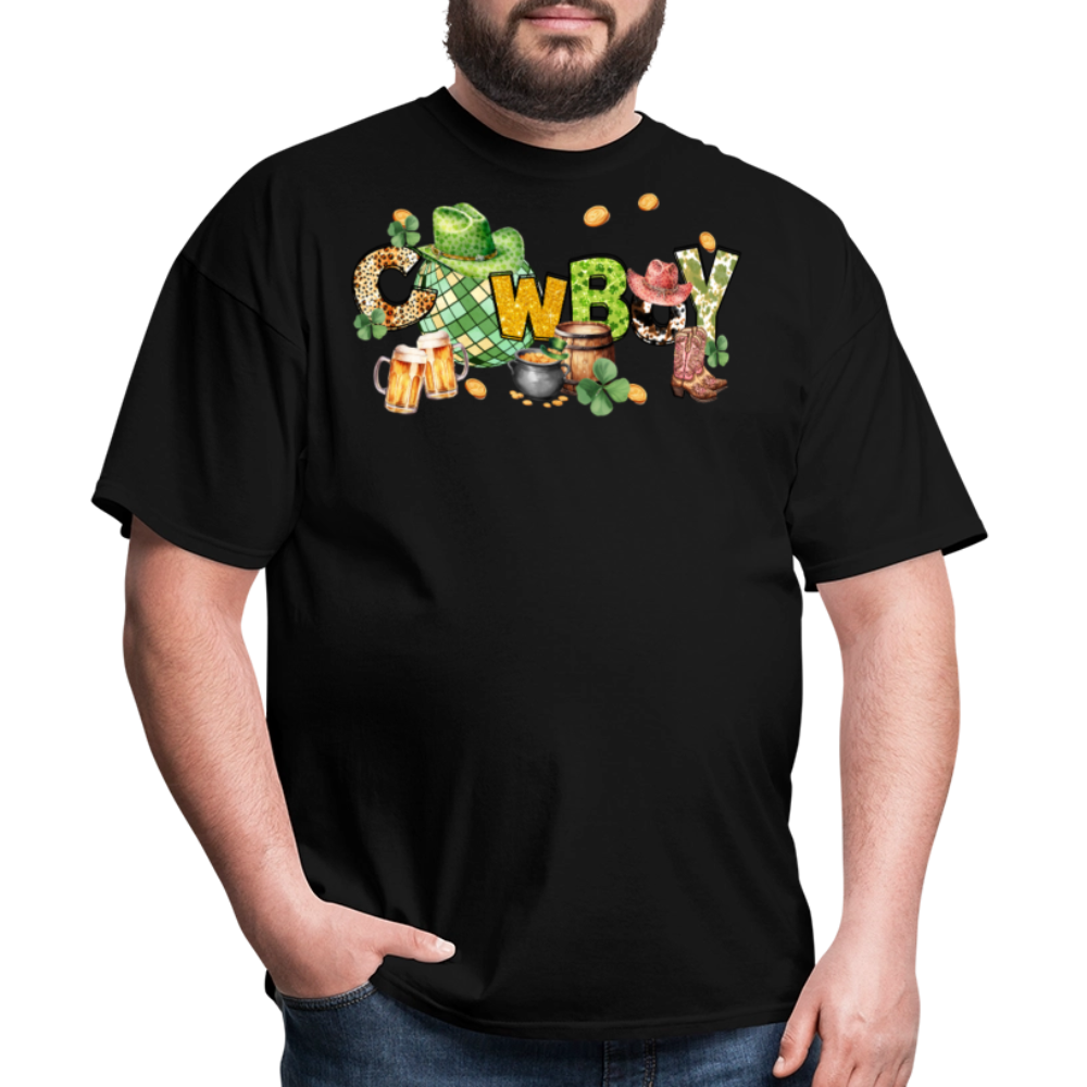 Lucky Cowboy St Paddy’s Party T-shirt - black