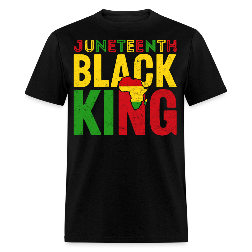 Black King African Pride Juneteenth T-shirt - black