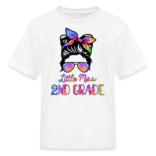Little Miss 2nd Grade Back to School T-Shirt - white