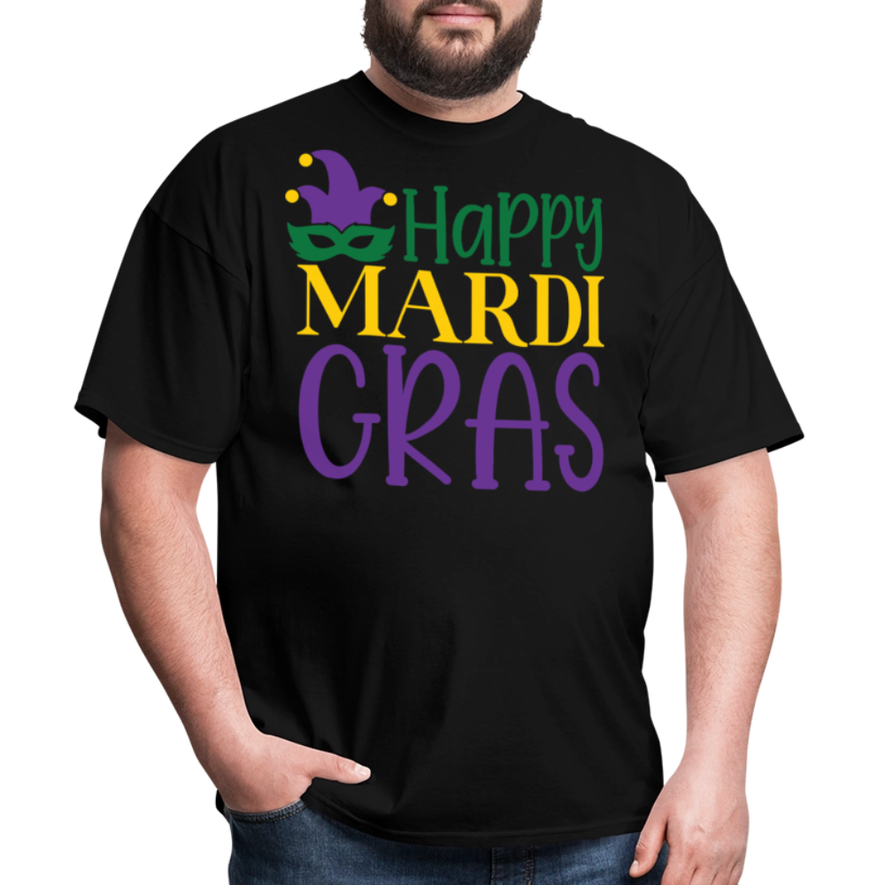 Funny and Stylish Mardi Gras Festival Unisex T-shirt - black