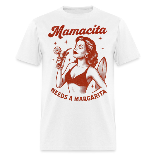 Mamacita Needs A Margarita Beach Party T-shirt - white