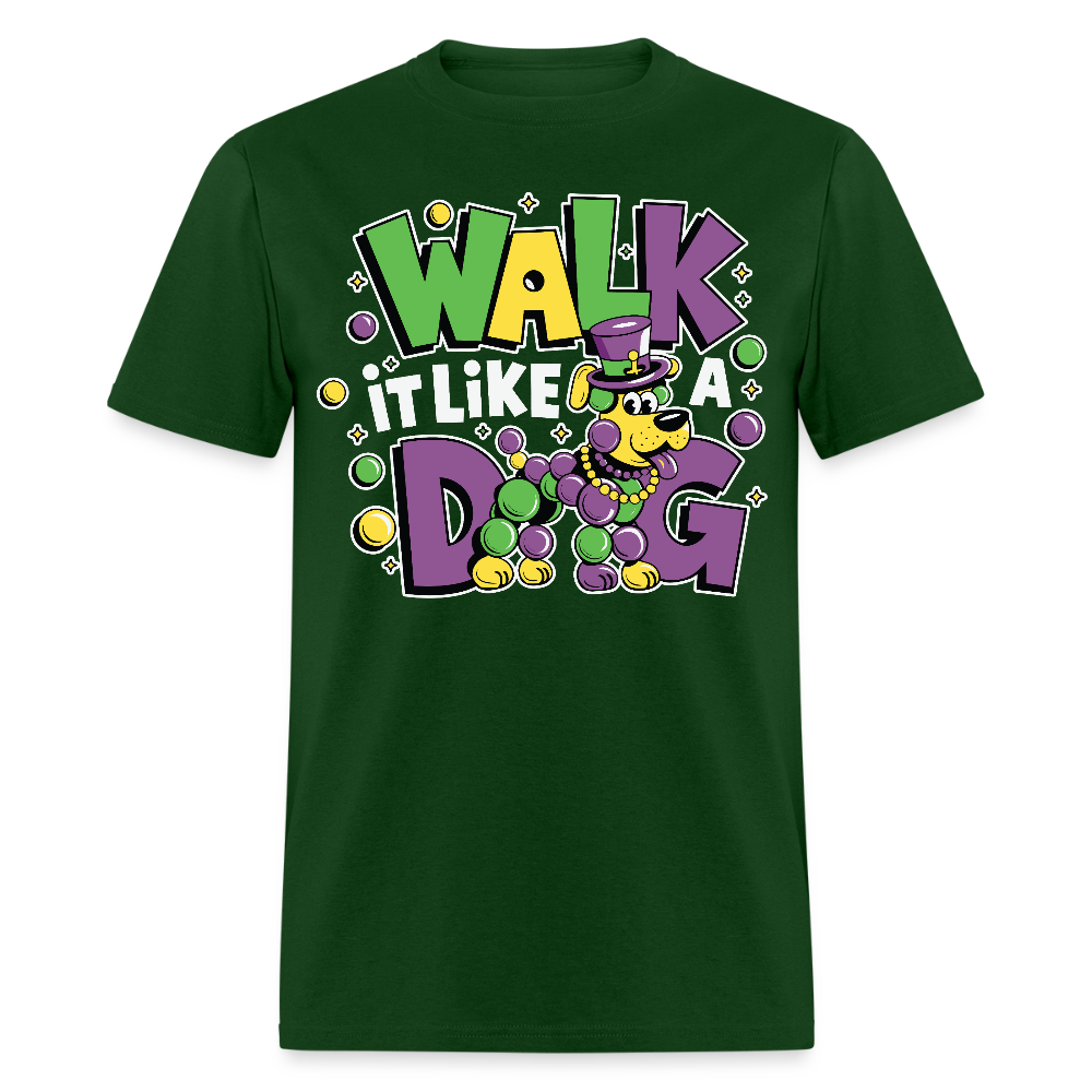 Mardi Gras Dog Shirt For Parade Lovers New Orleans Party T-shirt - forest green