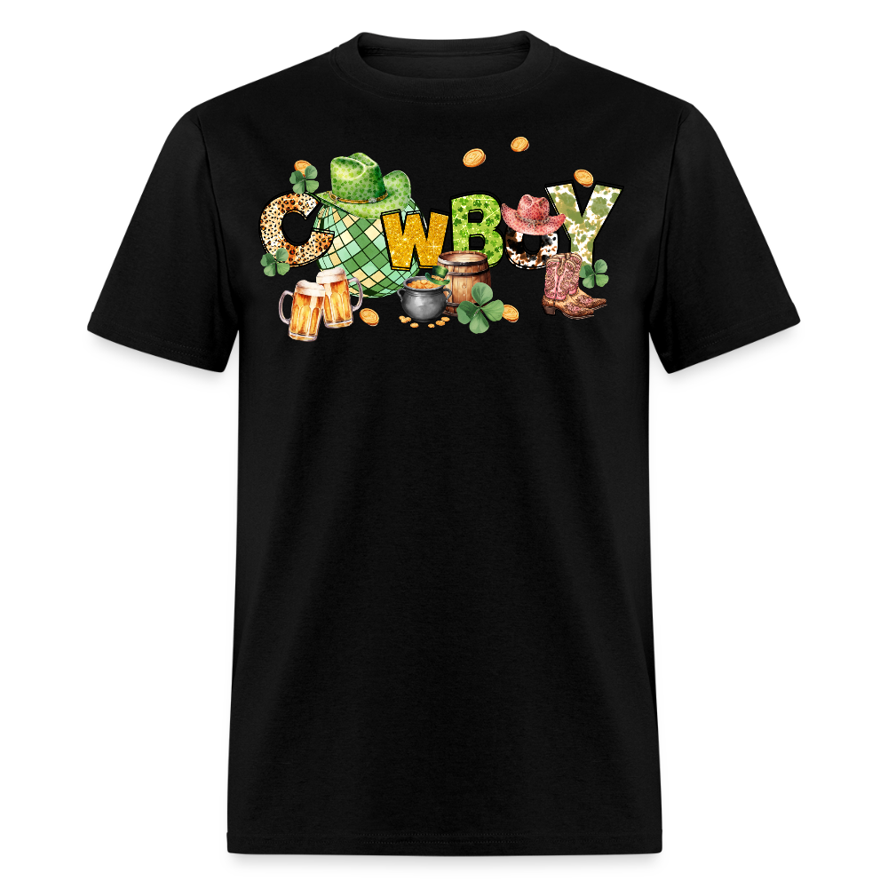 Lucky Cowboy St Paddy’s Party T-shirt - black