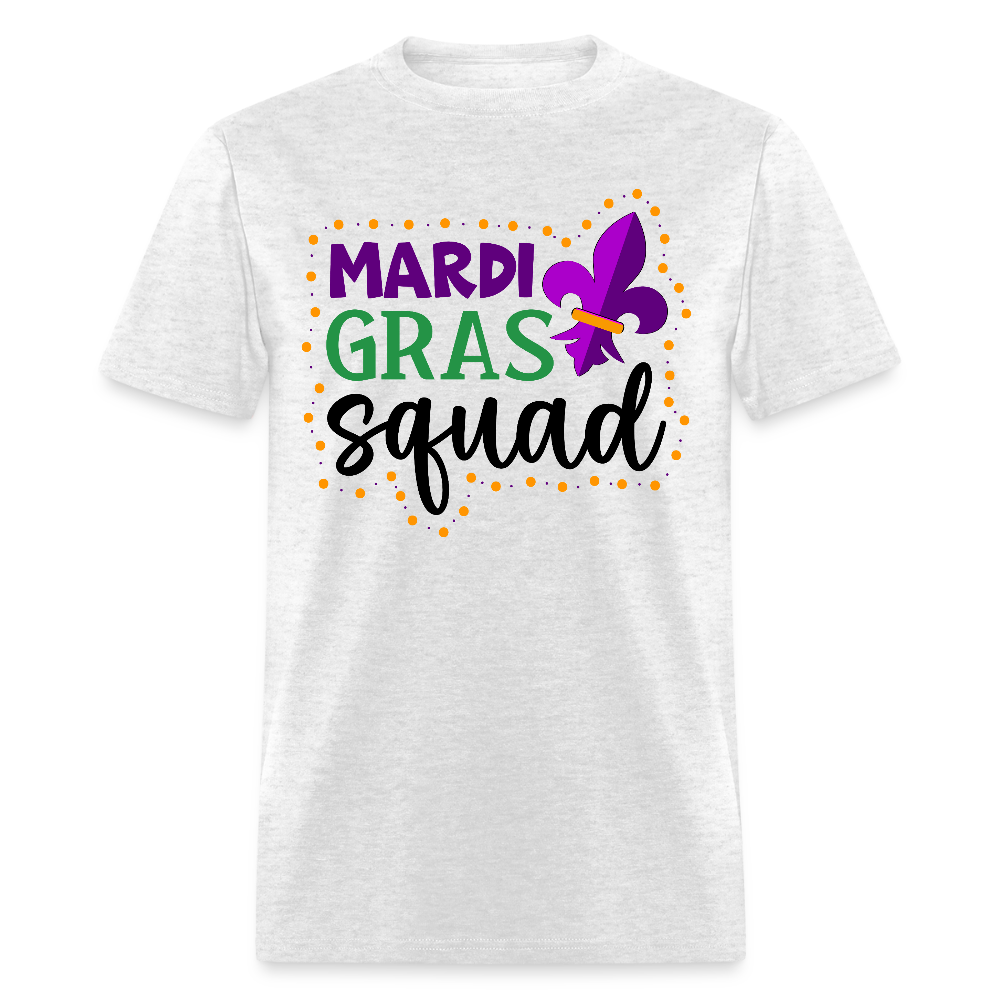 New Orleans festival Outfits Mardi Gras Squad Shirts For Women - light heather gray