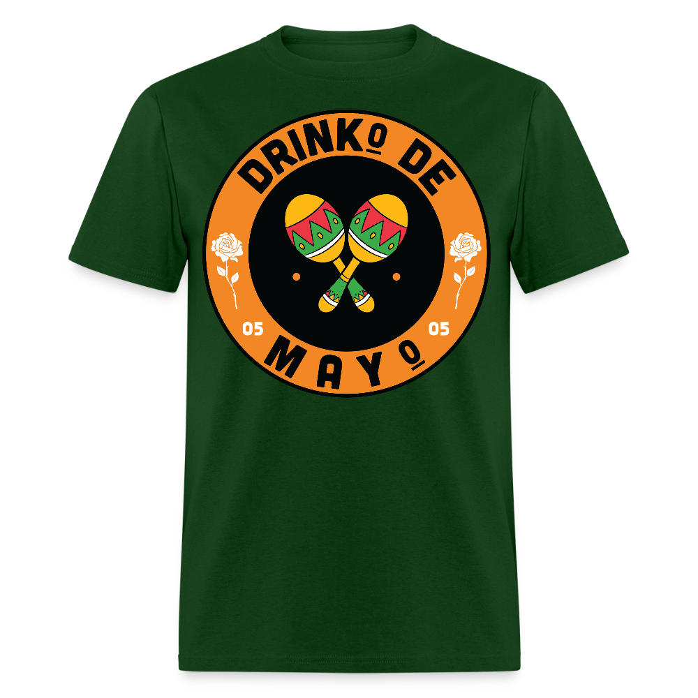 Drinko De Mayo Party Outfit Cinco De Mayo Drinking T-shirt - forest green