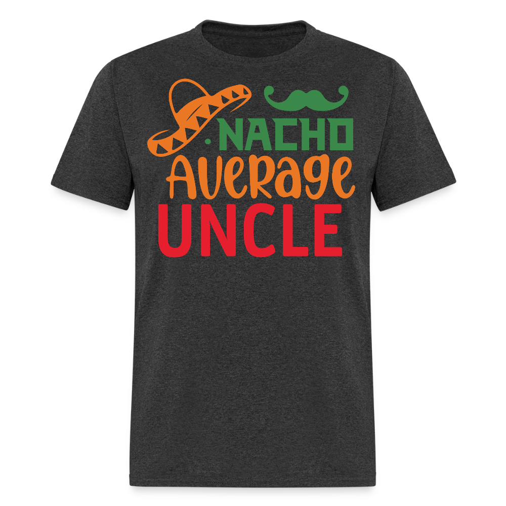 Nacho Average Uncle Fiesta T-shirt - heather black